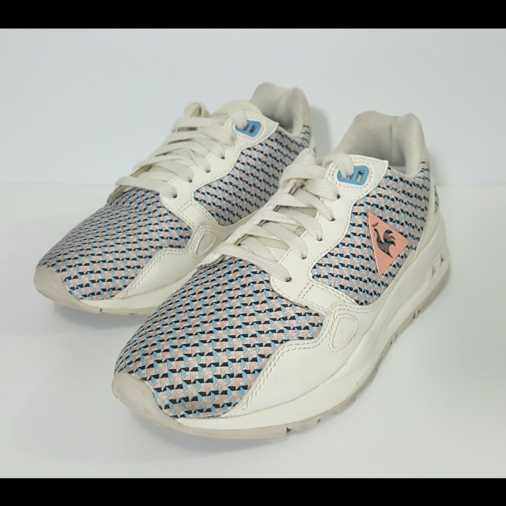 LE COQ SPORTIF Athletic Shoes White & Blu Trainers